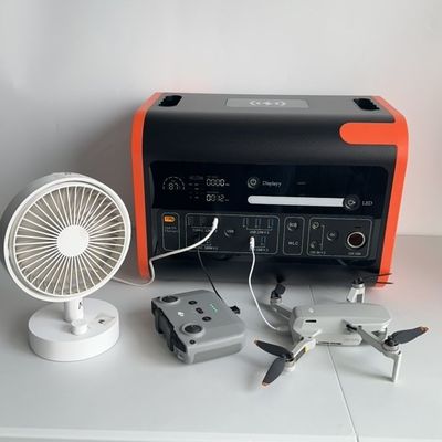 2200W Portable Power Station UPS Solar Input 800W Generator Uninterrupted Power Supply