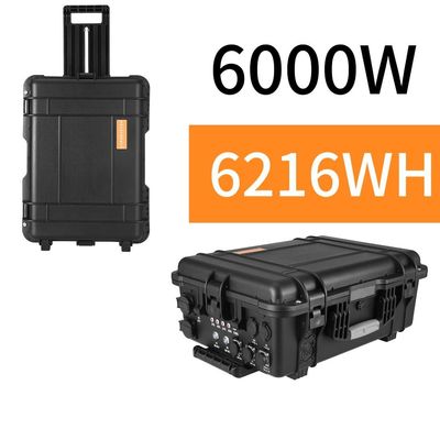 ODM/OEM ABS Alloy Shell Material 6000W/6216wh LiFePO4 Solar Generator for Home Outdoor