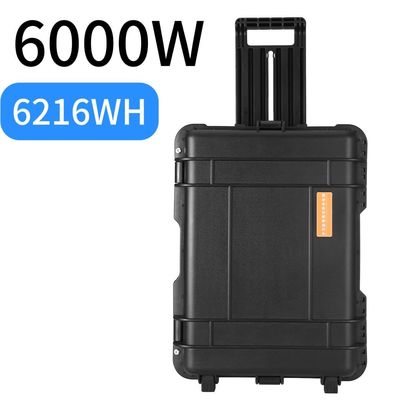 Outdoor Home RV 6000W Portable Power Station with AC Pure Sine Wave and Large Capacity