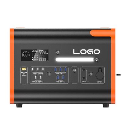 2200W Solar Power Station with Safe and Durable Lithium Iron Phosphate Battery Storage