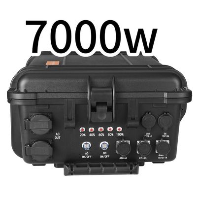 Portable 7000W Solar Generator Battery Energy Storage System with 50.000kg Gross Weight