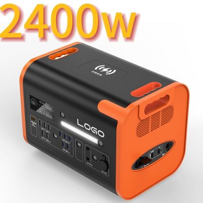 Outdoor Adventure Emergency Power Station with 2400W Universal and Solar Charging