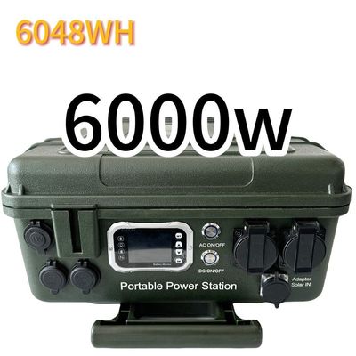 RV Solar Charging High Capacity 6000W/6048wh Power Station with ABS Middle Frame