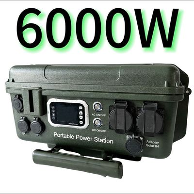 MPPT Controller 6000W/6048wh Portable AC/DC Outdoor Mobile Power Station for Products