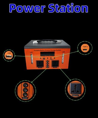 Emergency Standby Solar Generator 500W Power Station with Input Voltage DC Adapter