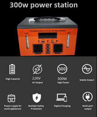 Emergency Standby Solar Generator 500W Power Station with Input Voltage DC Adapter