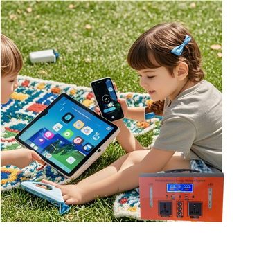 300W Off-Grid Solar Mobile Device Charging Station with 12V DC Output Correction Wave