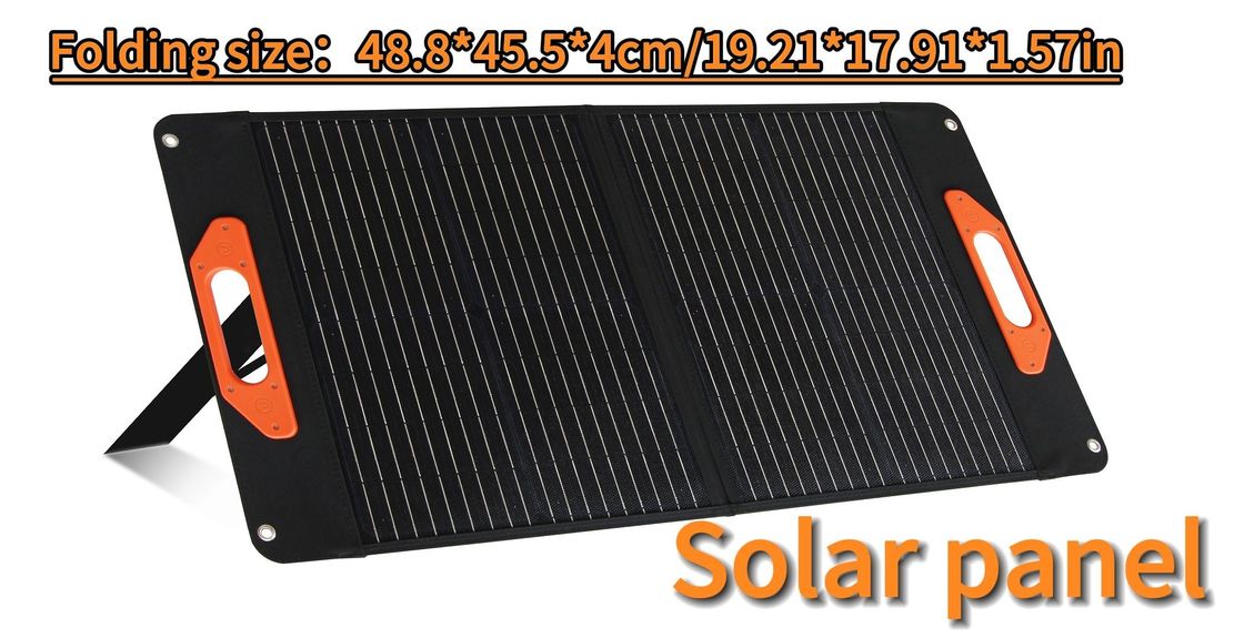 Mobile Power 60W Foldable Solar Panel with 30W*2PCS Cells and After-sales Service