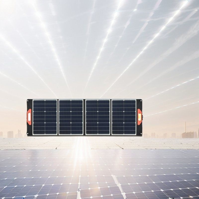 Adjustable Legs 200W Black Collapsible Solar Panel for Charging 12V Battery in Camping