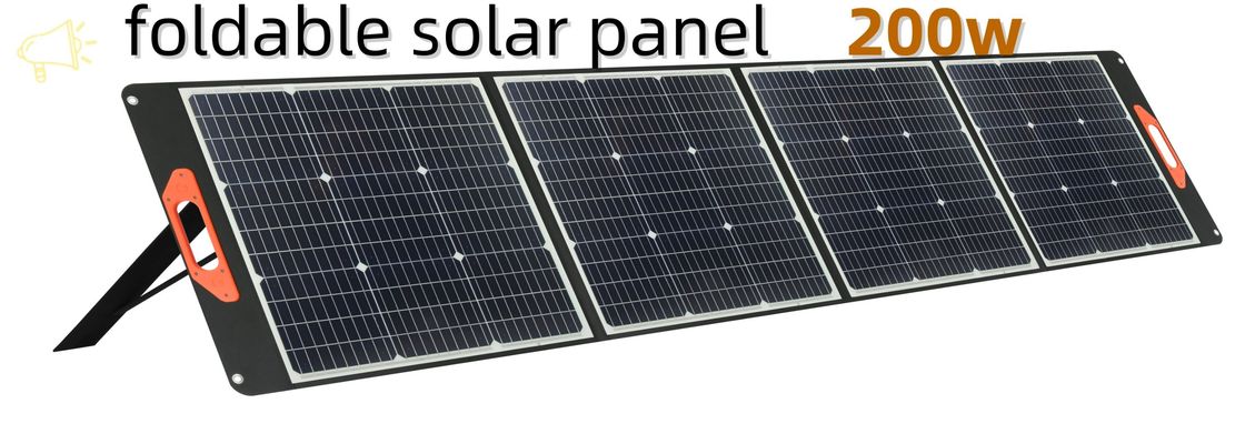 200W Monocrystalline Silicon Foldable Portable Solar Panels for Outdoor Power Supply