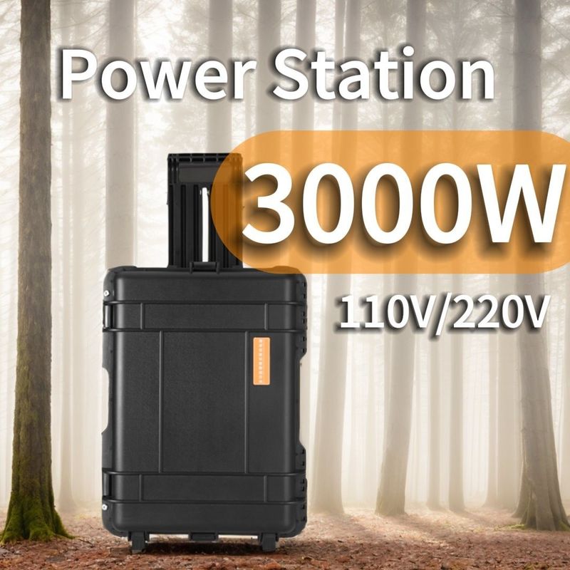 3kw Power Banks Charger Built-in Pure Sine Wave Power Station for Customized Request