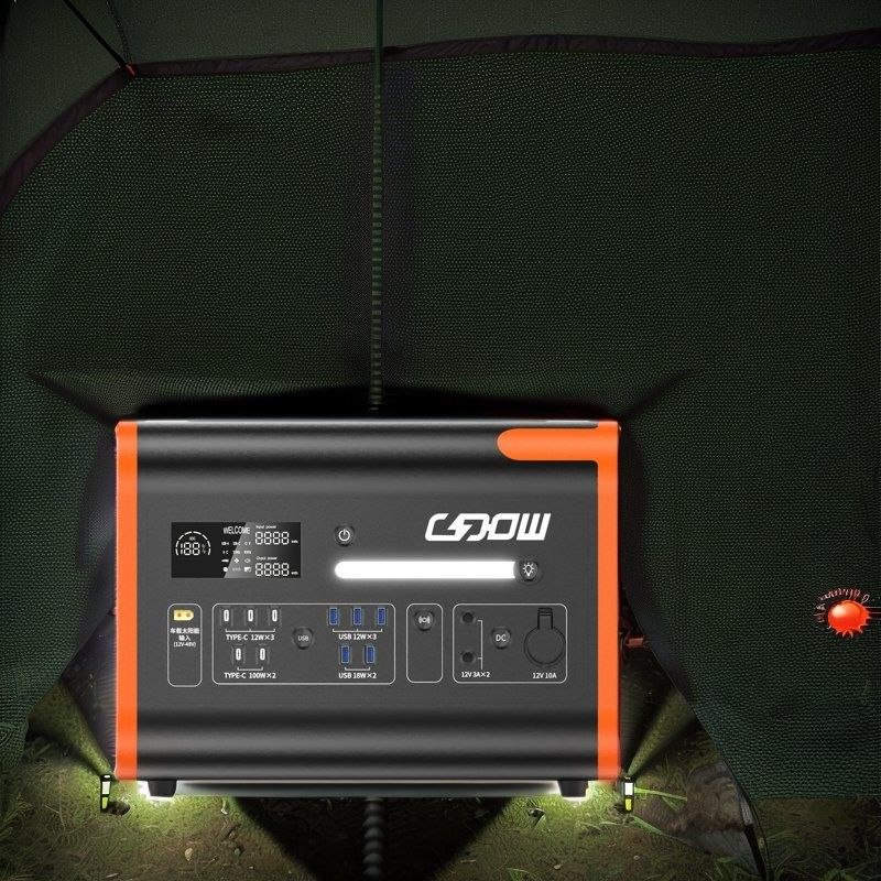 Pure Sine Wave Inverter AT22 2200W LCD Portable Power Supply for Home Outdoor Camping