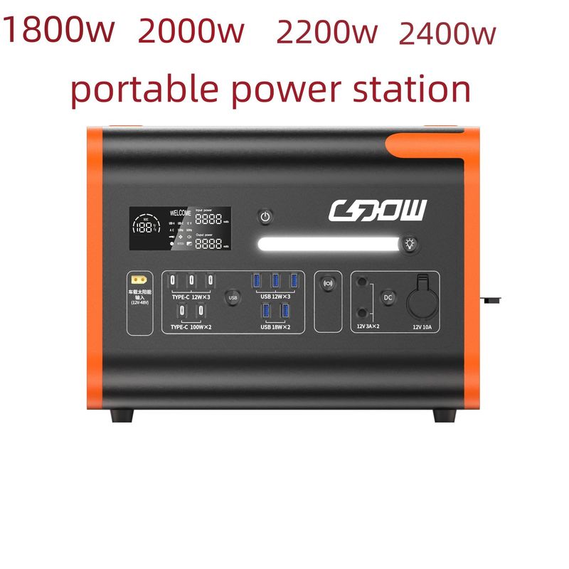Wireless Charging 15W Emergency Backup 2200W Portable Energy Storage Power Station Samples