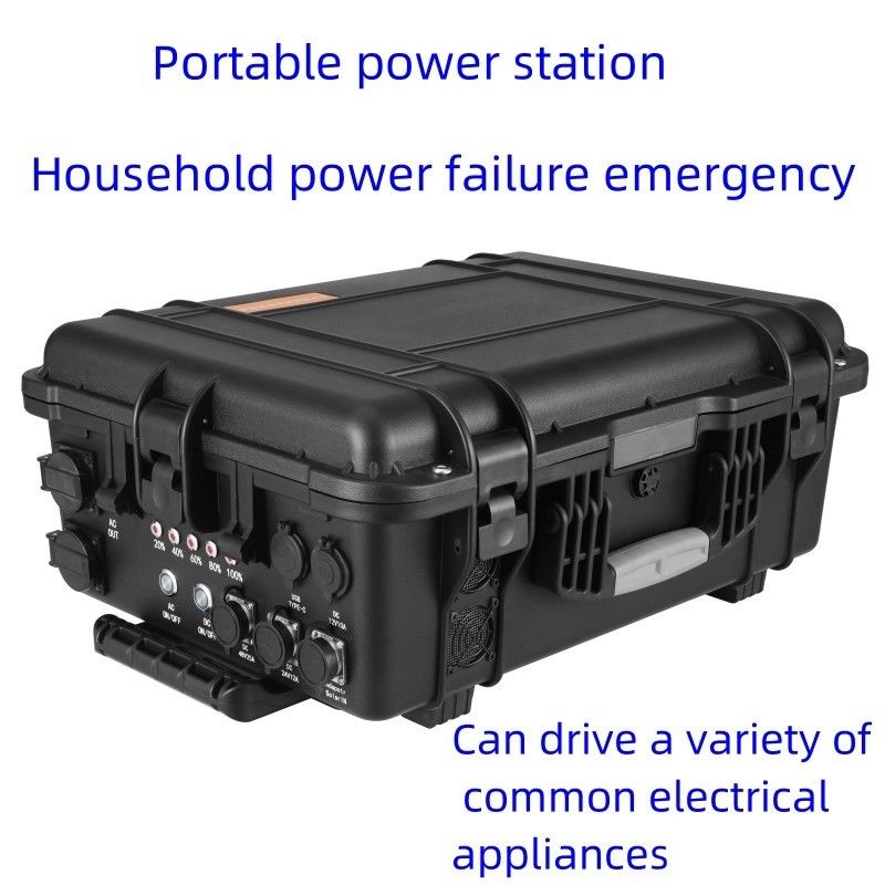 3000W Peak Power Customized Outdoor DC Portable Solar Power Station with LiFePO4 Battery