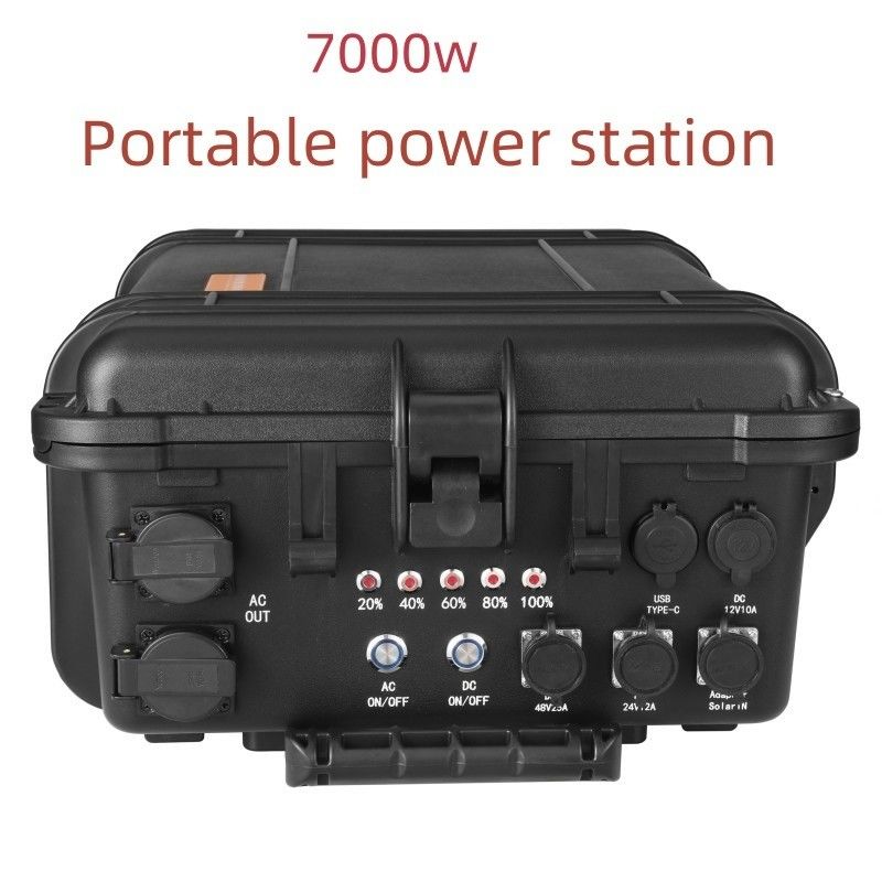 AC Pure Sine Wave Output 7000W High-Power Portable Generator for Solar Power Source