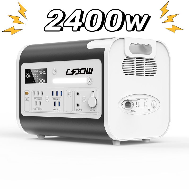 Pure Sine Wave Inverter Solar Generator for Outdoor Emergency and Camping Power Station