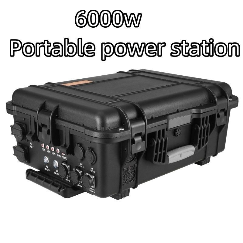 6000W Large Capacity Multi-Functional Portable Solar Generator for Family and Camping