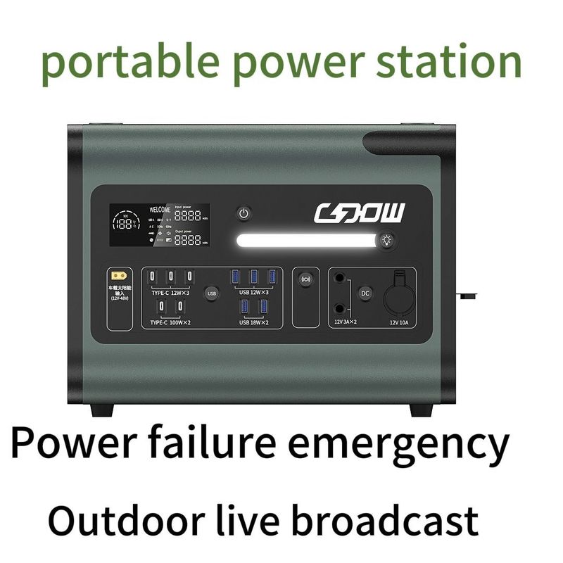 Large Capacity Portable Power Station Solar Generator for Electric Vehicles and Home