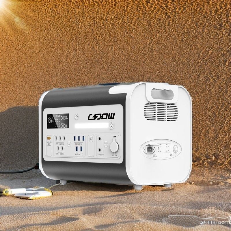 25kg Portable Solar Power Station 2200W-2400W Solar Generator with 2048wh Capacity
