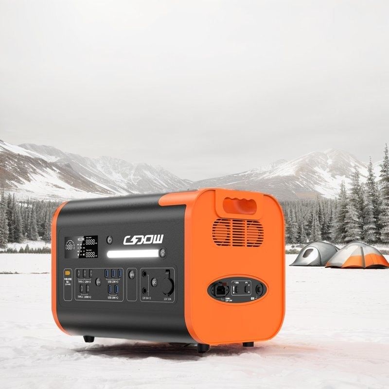 2048wh Nominal Capacity Portable Power Station with Fast Charge 1500W and Solar Panels