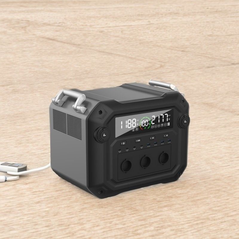High- 2500W 2340wh 110V 120V Solar Generator with ABS Aluminium Profile Shell Material