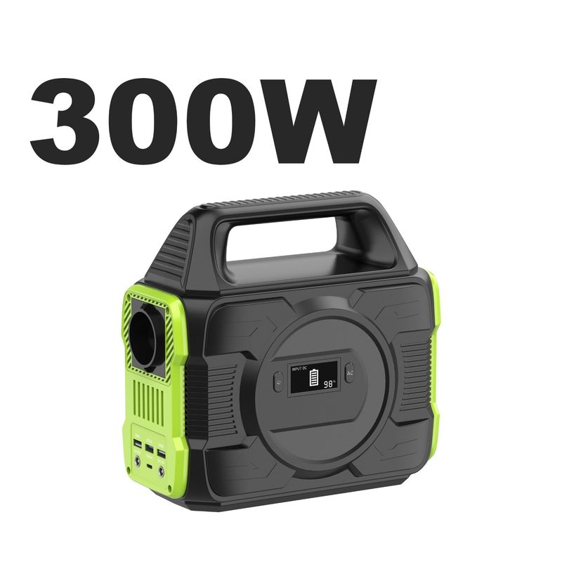 300W Portable Power Station Polymer Battery Solar Charger Power Supply for All Brands