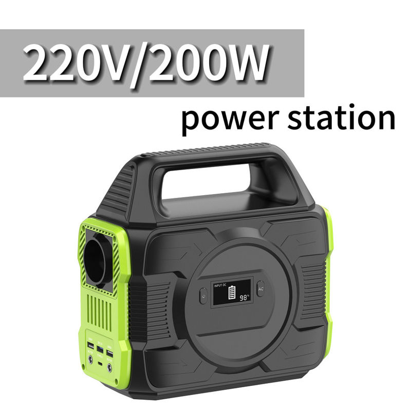 Type C Input/Output 5V/2.4A 200W Portable Solar Generator with Modified Wave AC Output