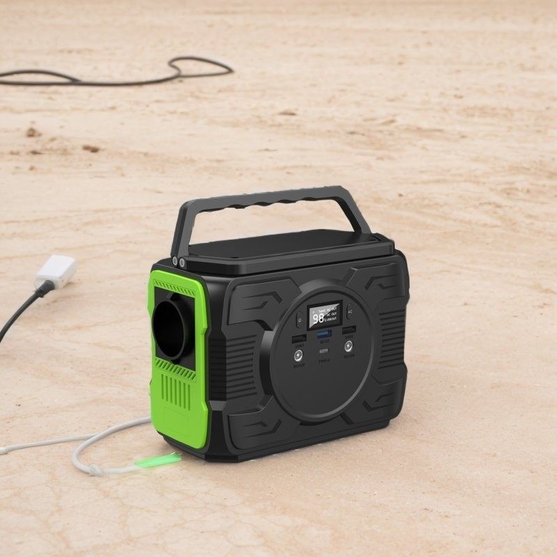Type C Input/Output 5V/2.4A 200W Solar Charging Treasure Emergency Power Station 182*102*144mm