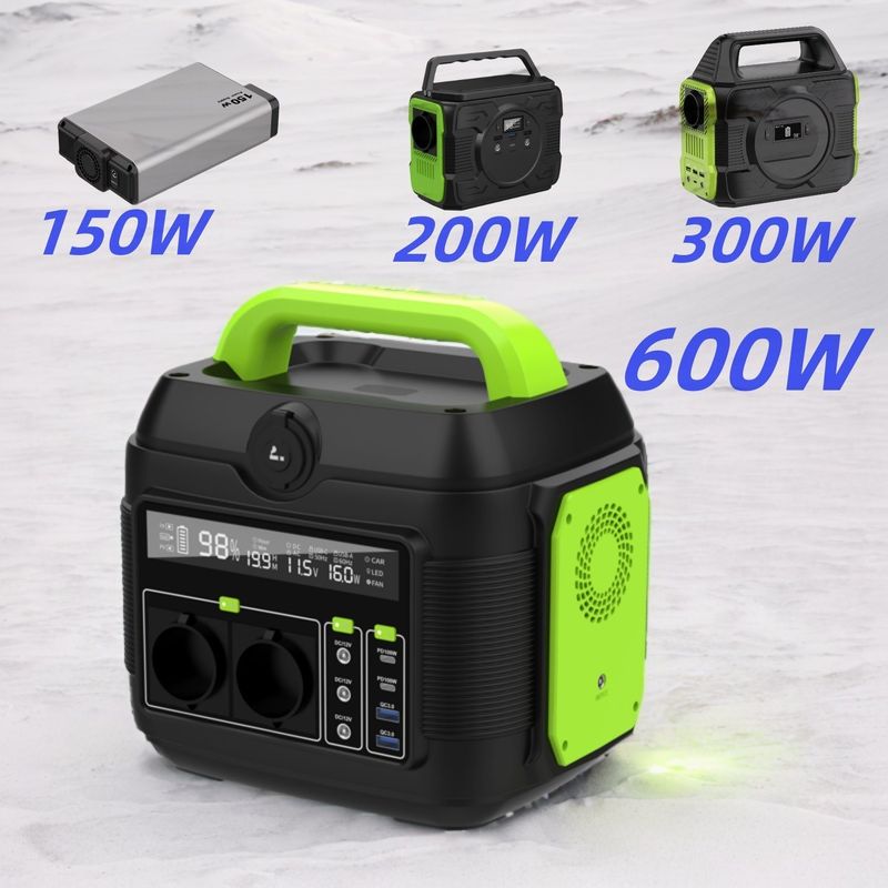 Customization 600W Mini Portable Solar Energy Storage Power Station with LCD Display
