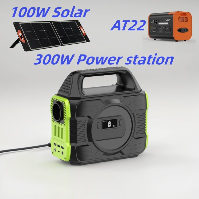 300W AC DC Dual USB Type C Charging Portable Mobile Power Station for Solar Generator