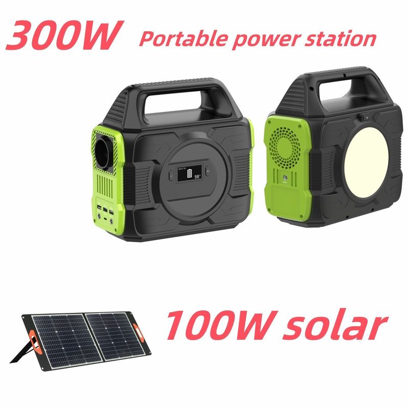 300W Smart Solar Generator Mobile Charger Lithium RV Battery Solar Portable Power Bank Station