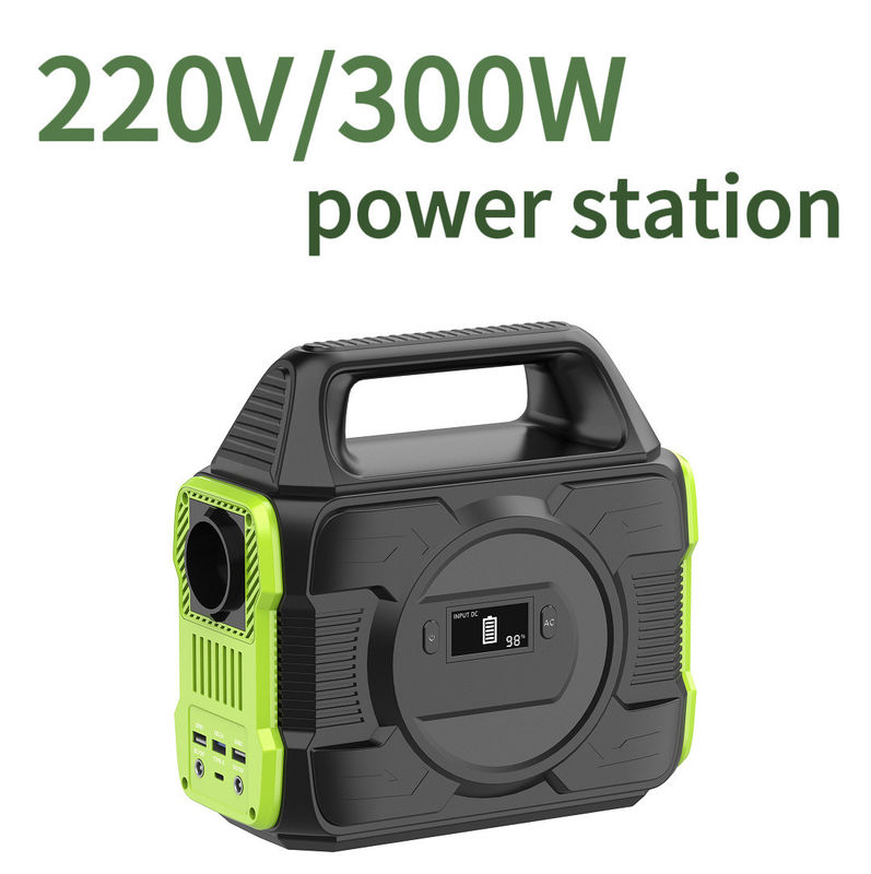 110V 220V Solar Power Supply Portable 300W Battery Power Bank with Liquid Crystal Display