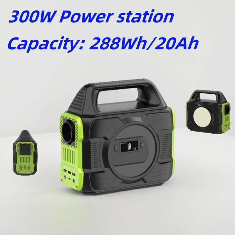 MPPT Technology 300W AC/DC Output Socket Portable Mobile Power Station for Balcony Drone and Computer