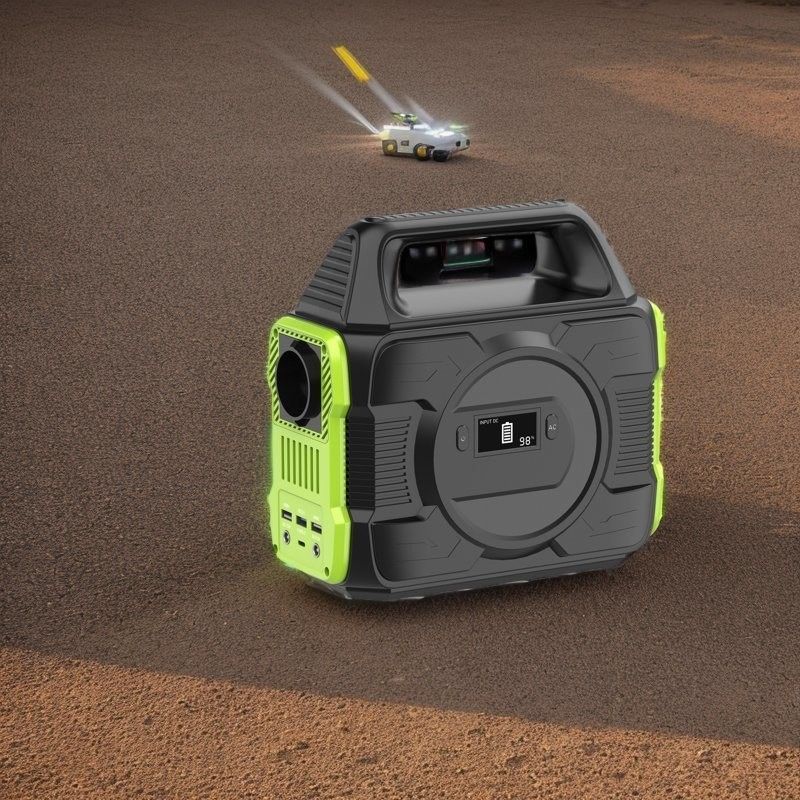 288wh Reveal Liquid Crystal Display Portable Solar Generator for Home Emergency RV