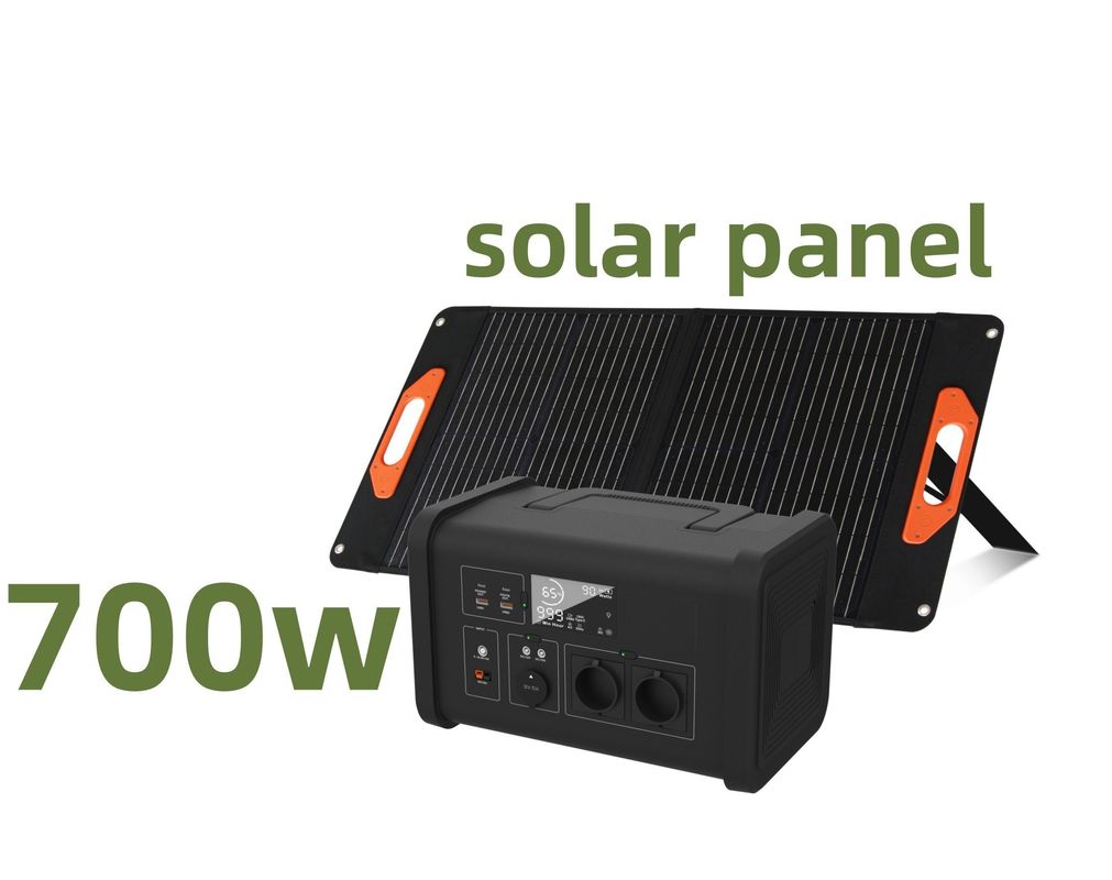 Portable Power Station with 700W AC Output Power 700W Energy Storage Powered by Solar
