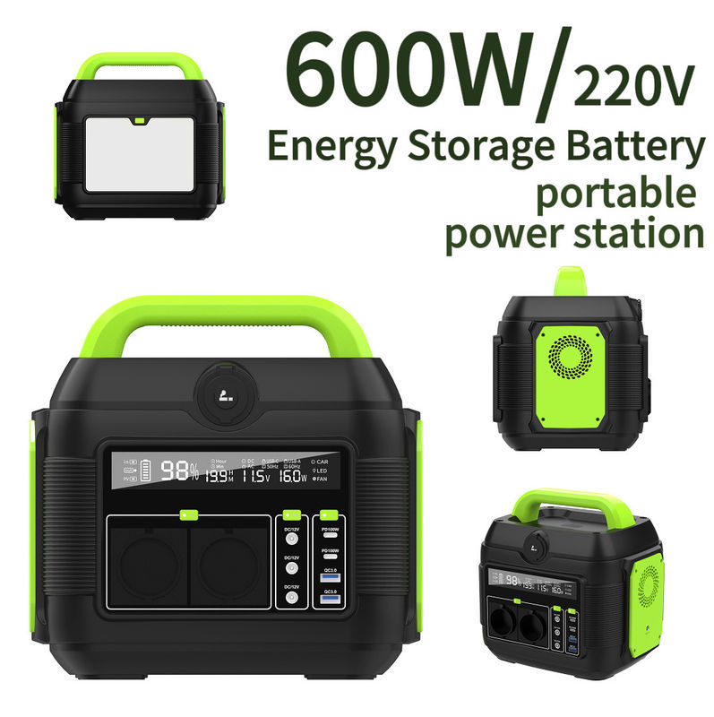 Multi-Function Portable Power Bank with 600W Output and Long-Lasting Lithium Battery