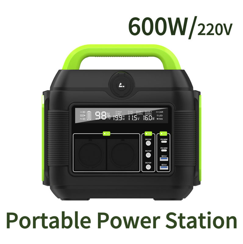Recyclable 500W Power Bank 600W Outdoor Portable Lithium Station for Adventure Camping