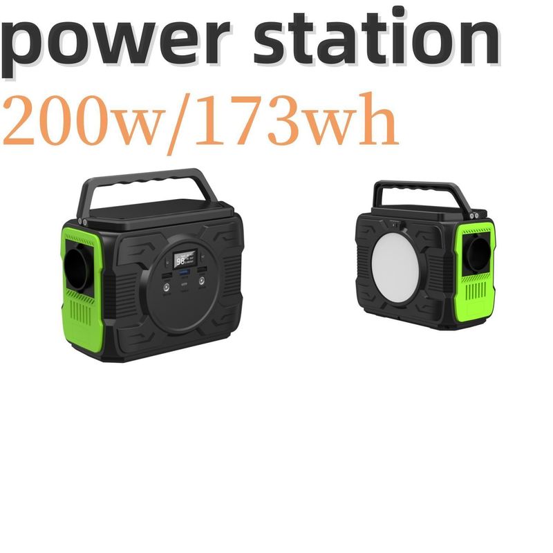 Easy Operation 200W Portable Power Station with Solar Charging and Lithium-Ion Battery