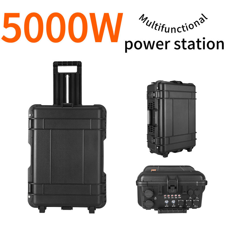Large Capacity 5000W Portable Power Station for Home Emergency Backup and Car Camping