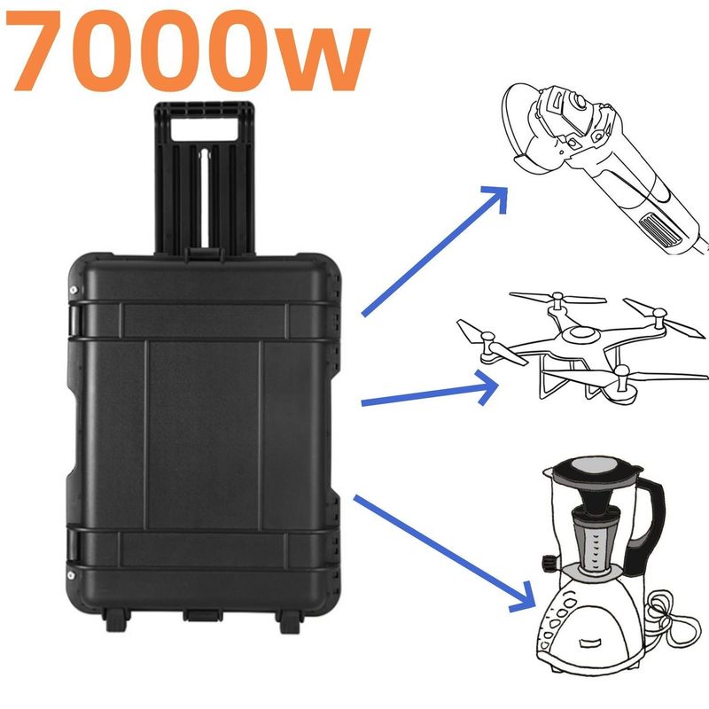 7000W/6993wh 610*440*250 mm Power Outdoor Activities Portable Solar Generator for Outdoor