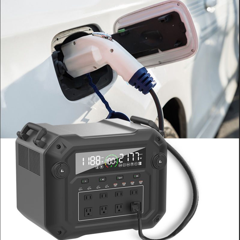 3600W Pure Sine Wave Portable Power Station LiFePO4 Solar Energy Storage BMS Battery Supply