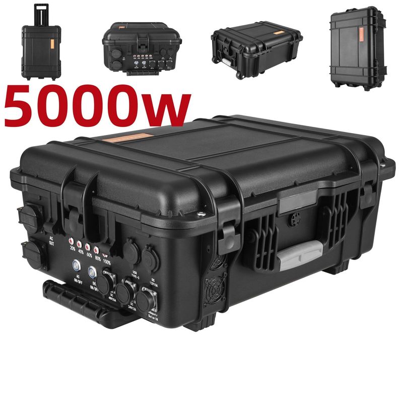 AC Output Current 15A Max 5000W Solar Charger for Mobile Power Station Emergency