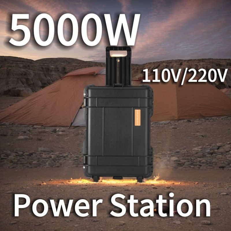 LT-50 Solar Power Supply 5000W Portable Power Station with Shell Material ABS Alloy