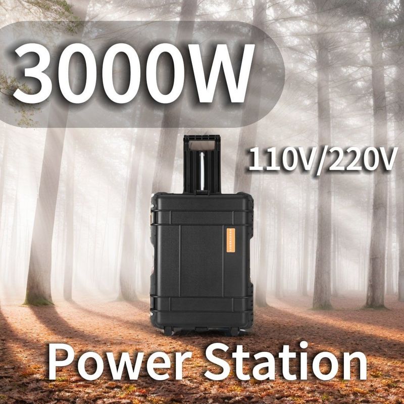 LT-30 Outdoor Portable Power Station 3000W with Retractable Rods and LiFePO4 Battery