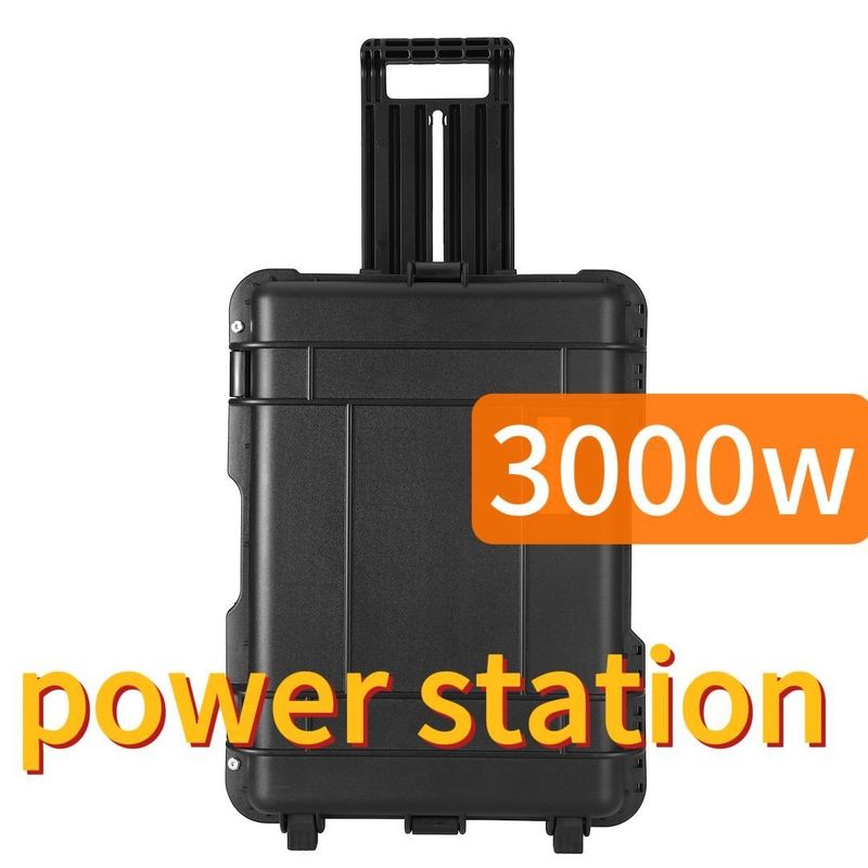 3000W Portable Energy Storage Power Station Black Customizable CE.Un38.3 Certified