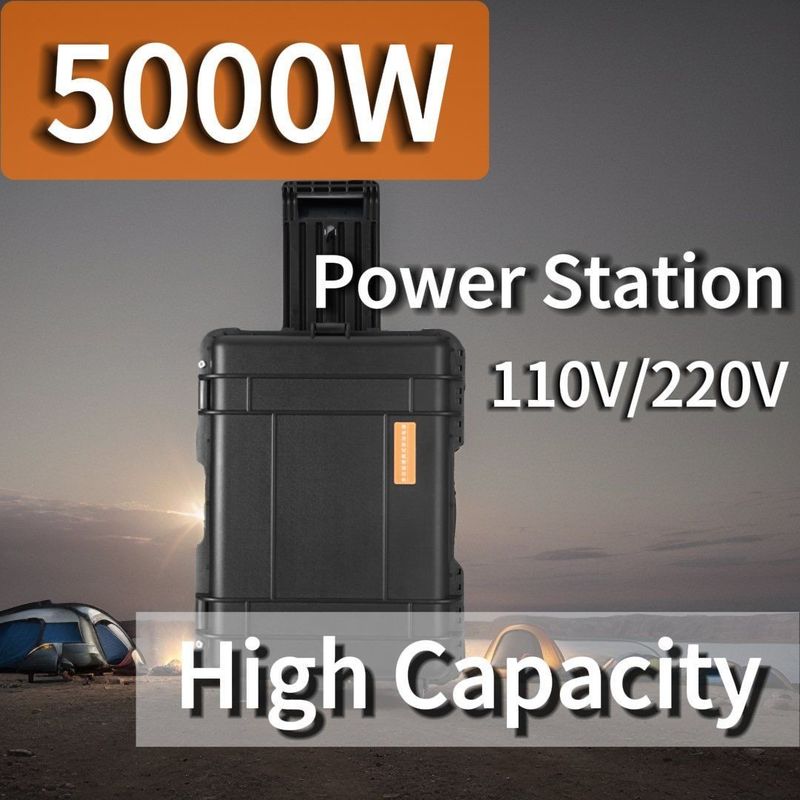 LiFePO4 5000W Power Bank Portable Station with 6-7h Charging Time Solar Generators