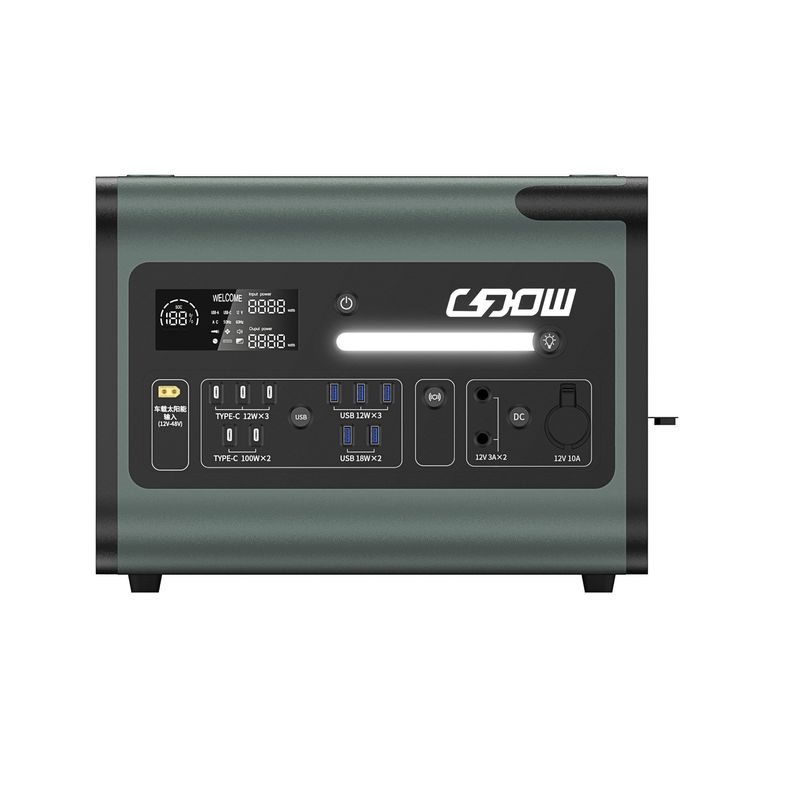 LiFePO4 Lithium Battery 2200W AC Solar Generator Portable Power Station for Emergency