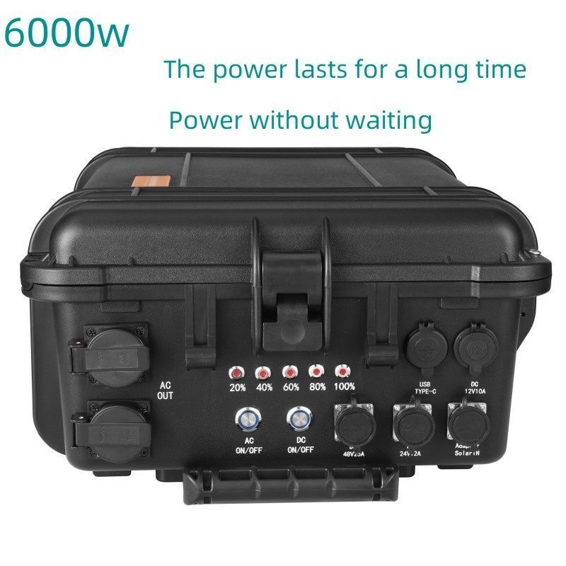AC Pure Sine Wave Output Ternary Lithium Battery Portable Solar Generator for Outdoor