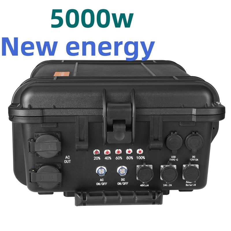 8000W Peak Power LiFePO4 Lithium Battery Portable Power Station for Outdoor Camping