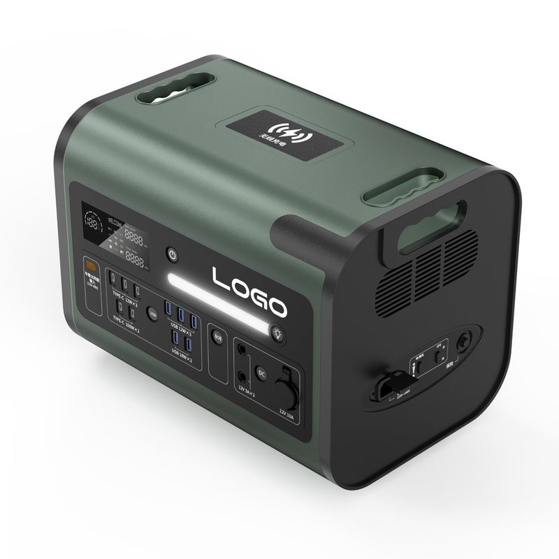 2200W Solar Generator Portable Power Station for AC/DC/PV Charging and Large Capacity